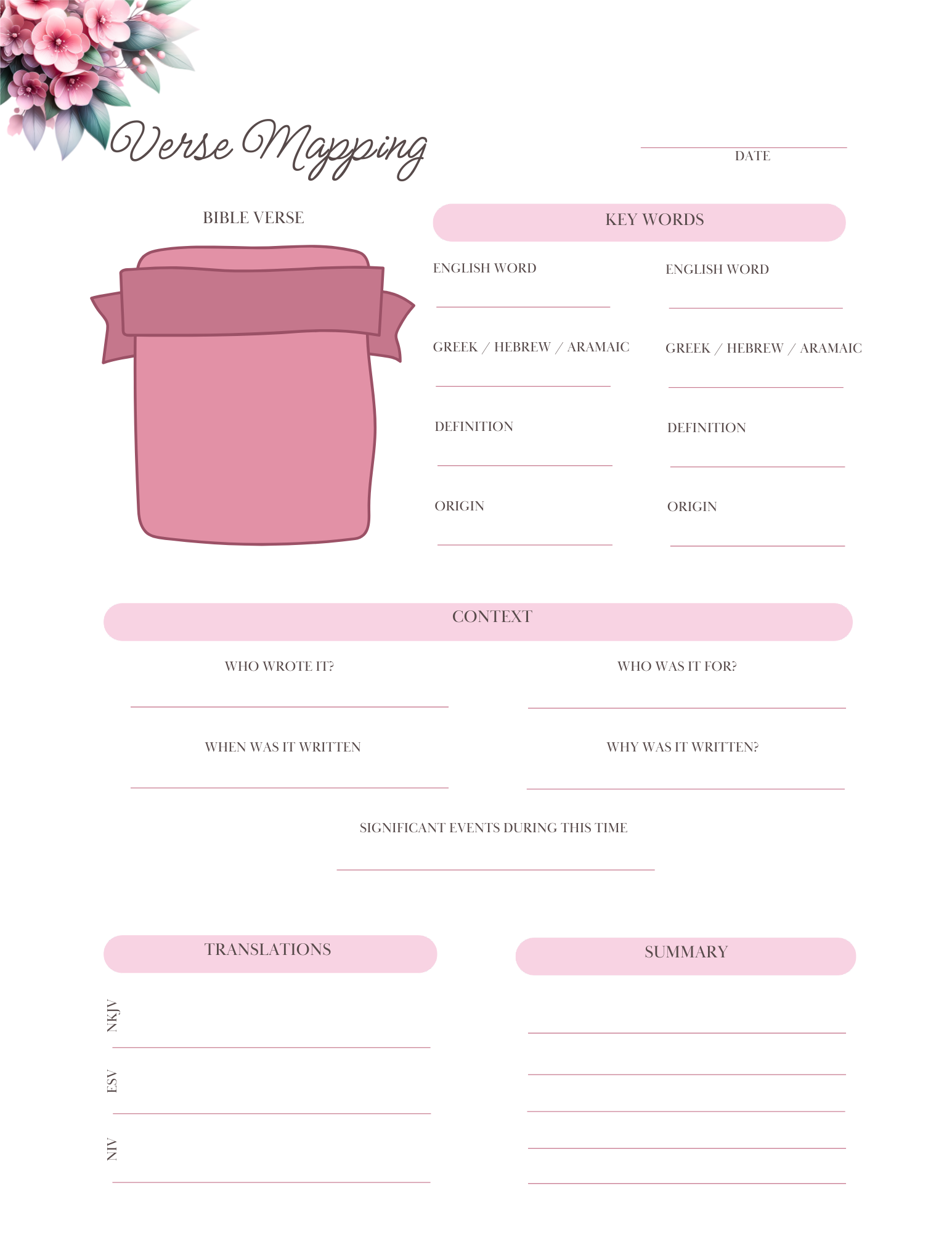 Radiating Change Bible Study Journal