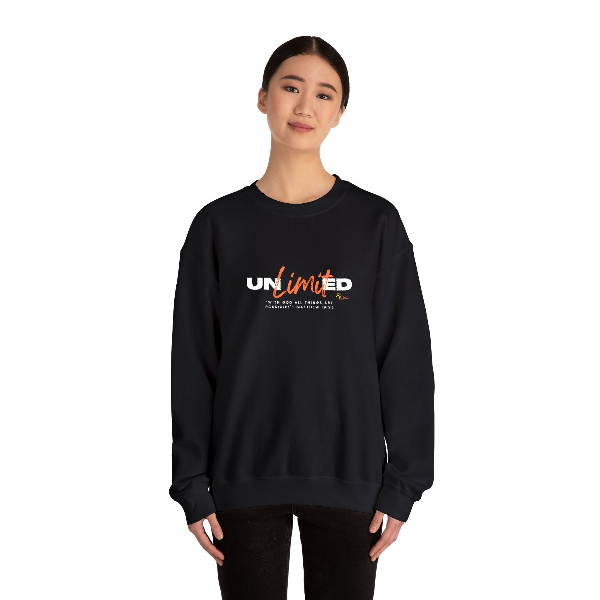 Unlimited Crewneck Sweatshirt — Bold Graffiti Graphic